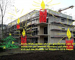 Weihnachtliche Baustelle in Saarbrücken......