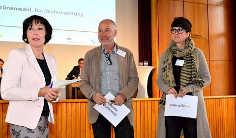 Speeddating mit Moderatorin Prof. Dr. Martina Wegner, Alexander Grünenwald, Helene Böhm
