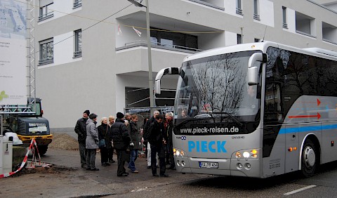 Der WohnBus in Karlsruhe-Grünwinkel....