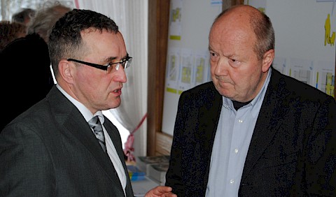 Bürgermeister Faschon und Dr. Göschel im Gespräch